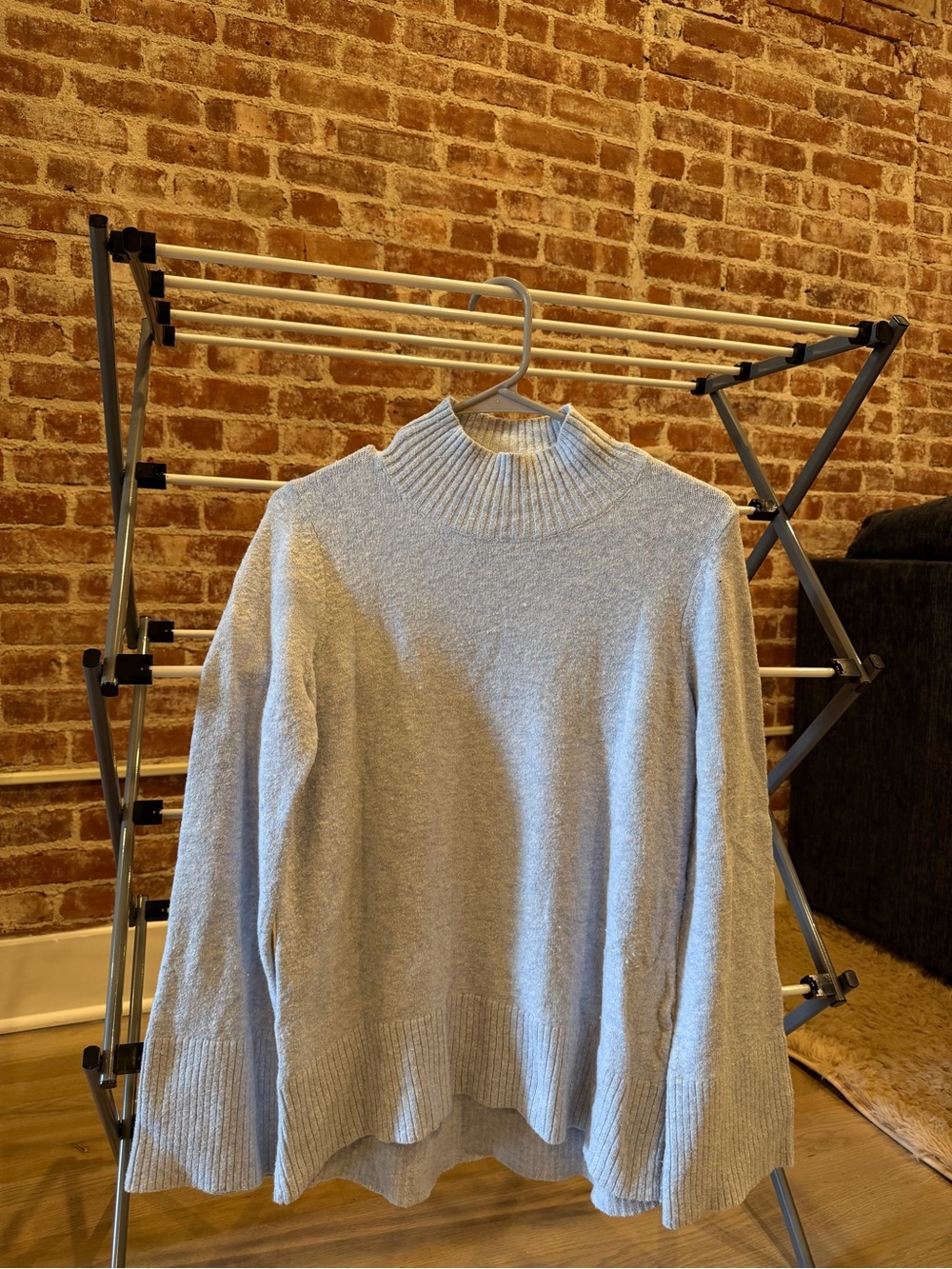 LOFT Light Gray Turtleneck Sweater